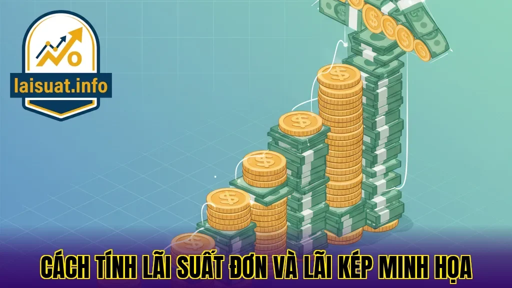 Cách tính lãi suất đơn và lãi kép minh họa