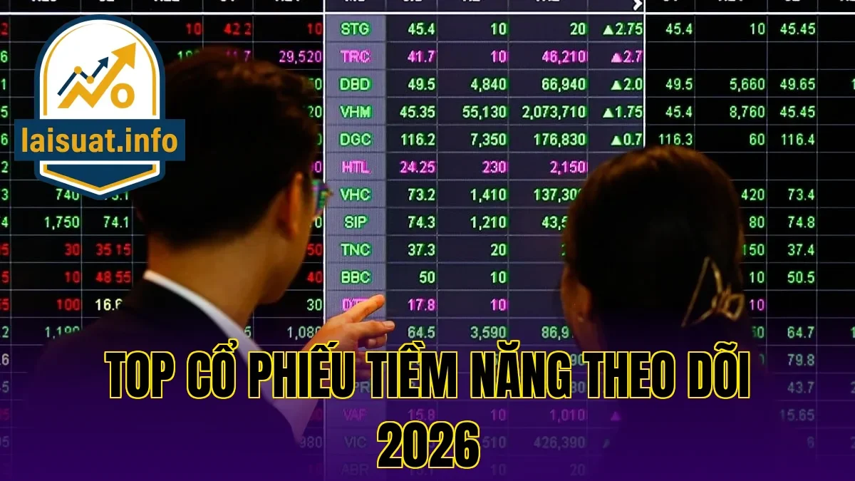 Top cổ phiếu tiềm năng theo dõi 2026